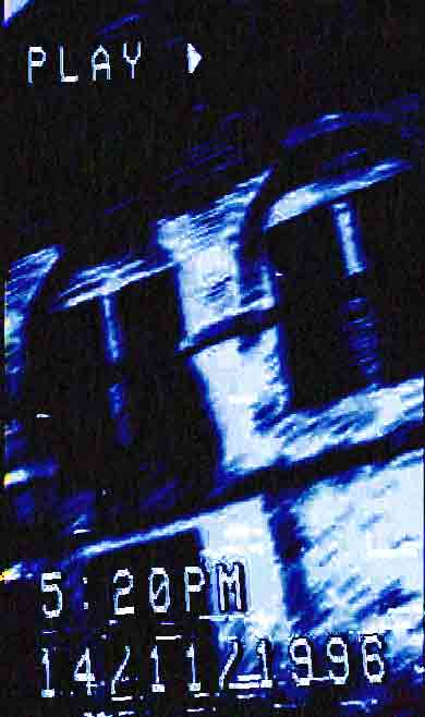 Corrupted VHS image dating back to the 14th of Novembre 1996.